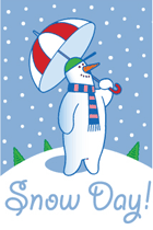 Snow day snowman